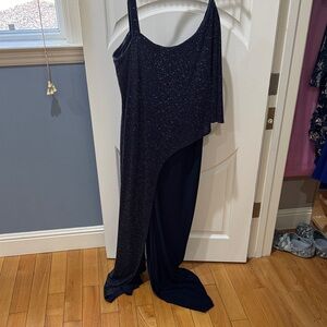R&M Richards Navy Sequin Dress